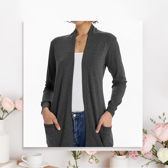Grace Karin Sweaters - Grace Karin Women’s Gray Sweater Cardigan NWT